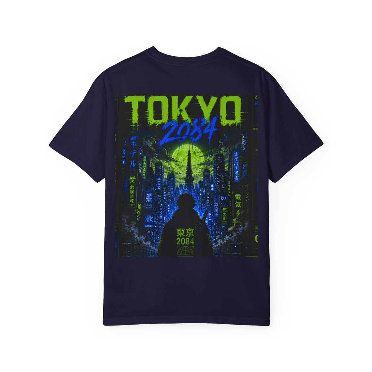 Tokyo 2084 Graphic T-Shirt — Neon Cyberpunk WOVN Design