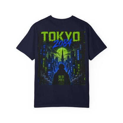 Tokyo 2084 Graphic T-Shirt — Neon Cyberpunk WOVN Design