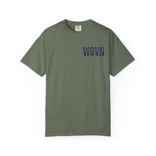 T-Shirt — 'WOVN' Tengu Cyberpunk Graphic Tee (Garment-Dyed)