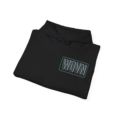 Final Journey Hoodie — Neon Cyberpunk Graphic Hooded Sweatshirt