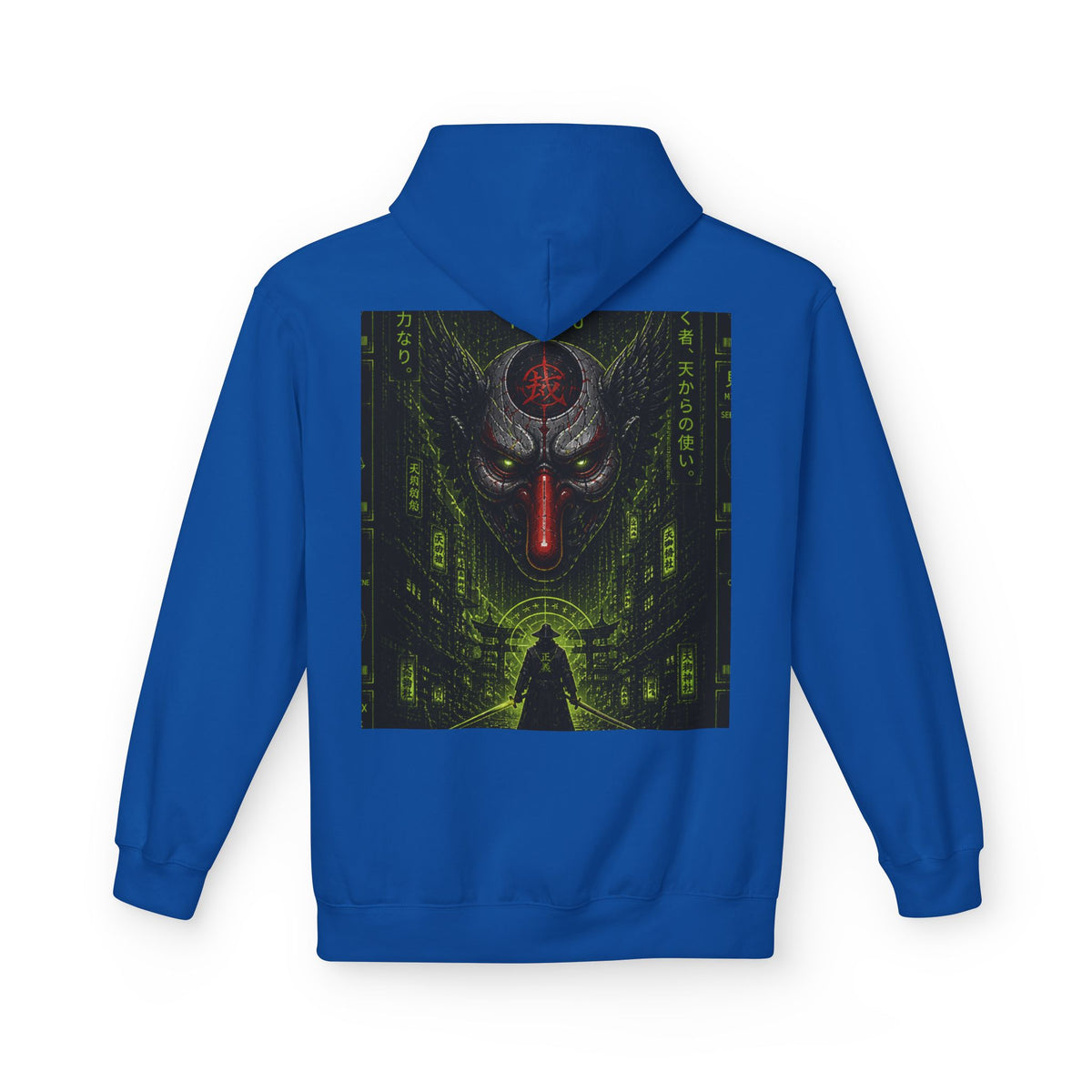 Cyber Demon Hoodie — WOVN Logo Tech Noir Graphic Pullover