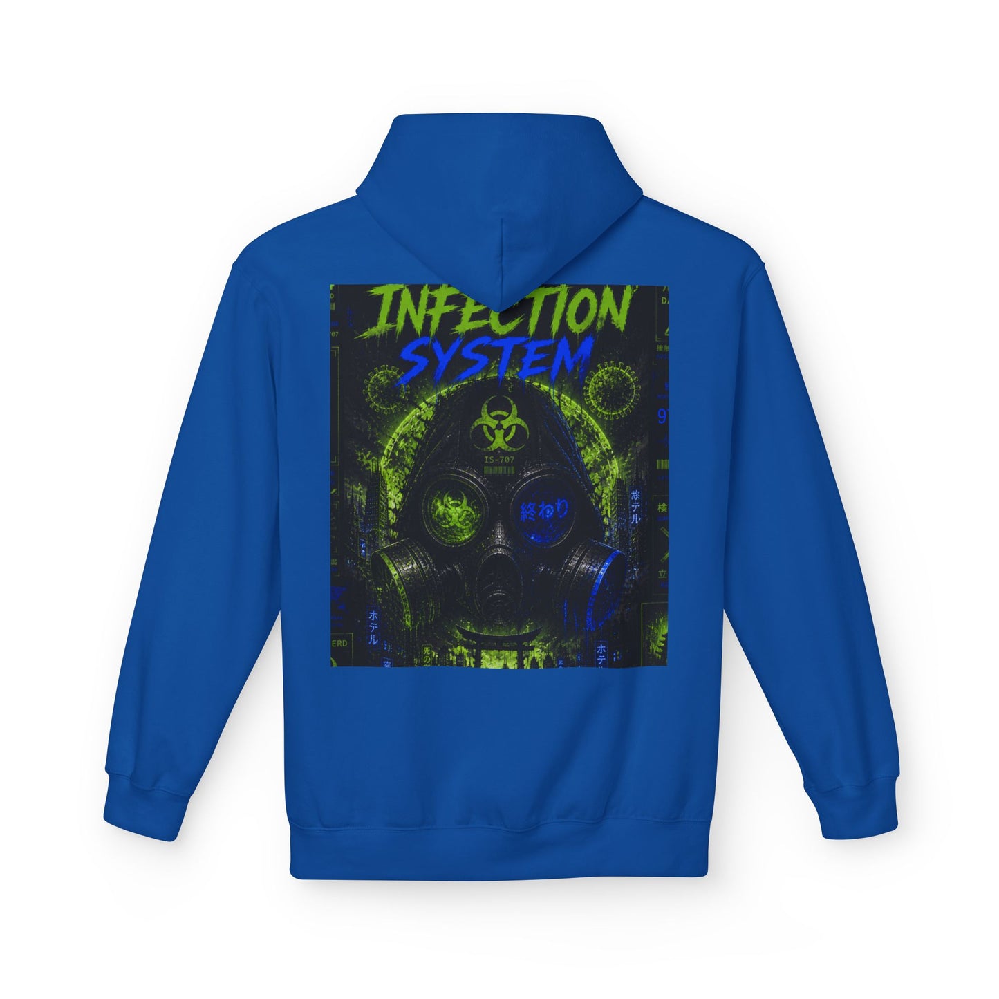 Hoodie - 'WOVN' Infection System Graphic Hoodie (Biohazard Streetwear)