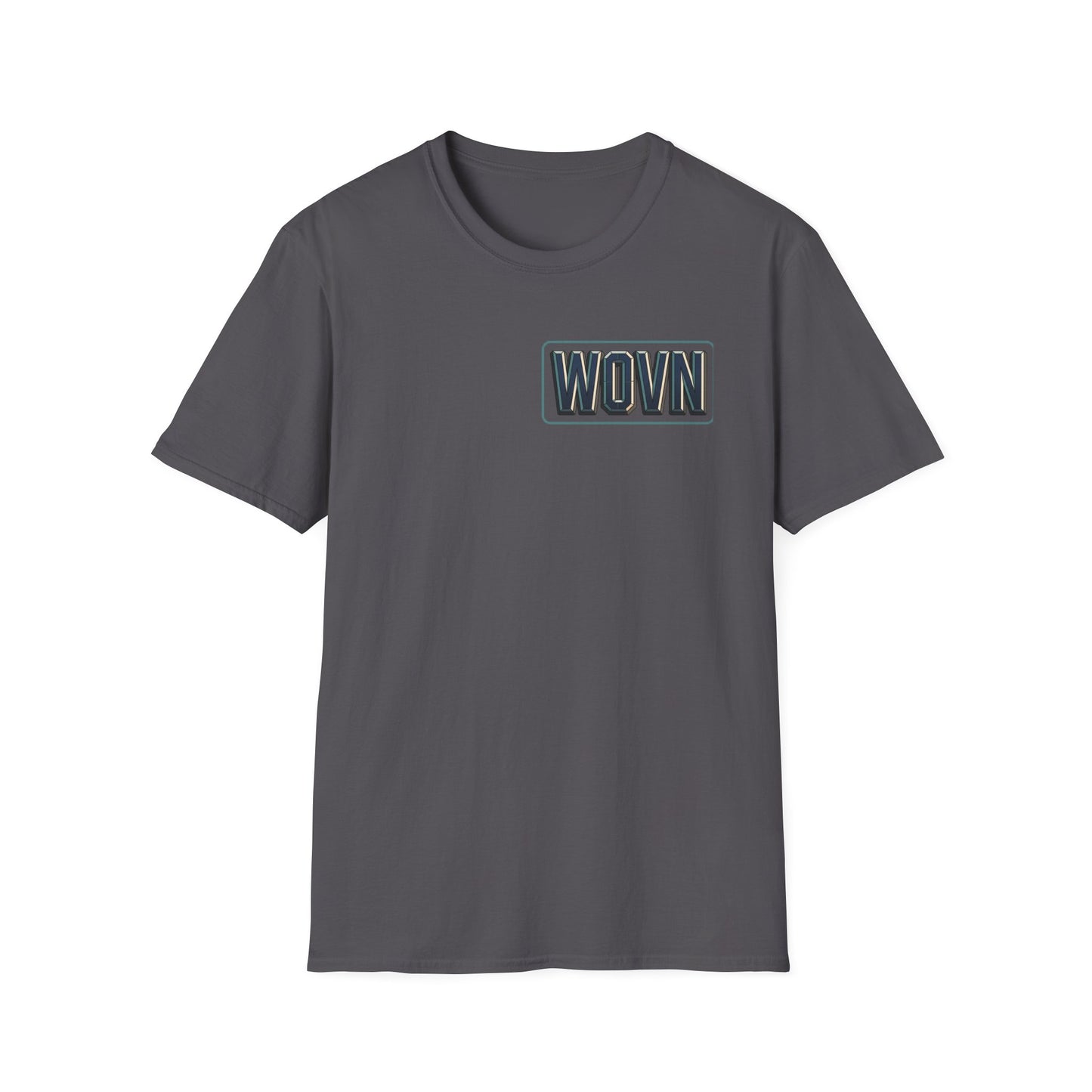 WOVN Retro Patch T-Shirt — Bold Vintage Logo Tee