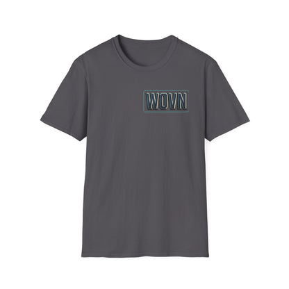 WOVN Retro Patch T-Shirt — Bold Vintage Logo Tee