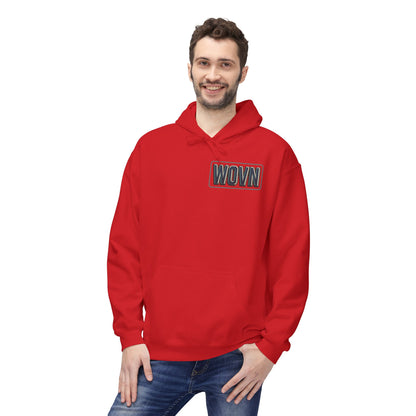 Cyber Demon Hoodie — WOVN Logo Tech Noir Graphic Pullover