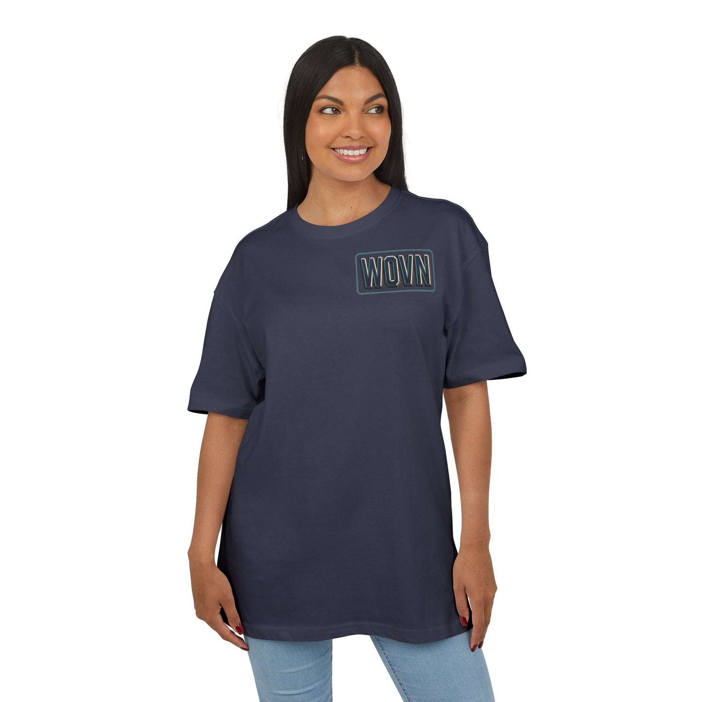 WOVN Neon City Tee — 'One Way Ticket' Oversized Graphic T-Shirt