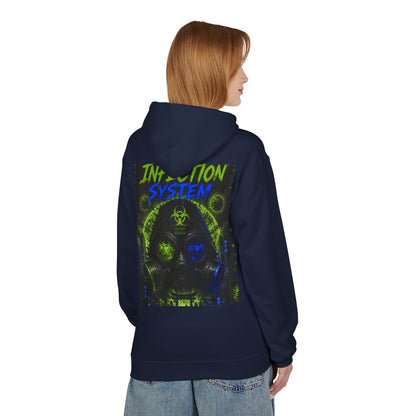 Hoodie - 'WOVN' Infection System Graphic Hoodie (Biohazard Streetwear)