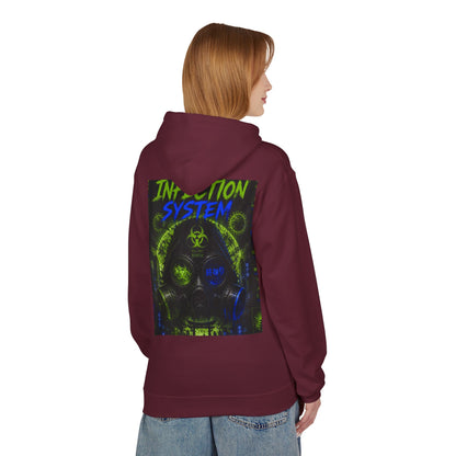 Hoodie - 'WOVN' Infection System Graphic Hoodie (Biohazard Streetwear)