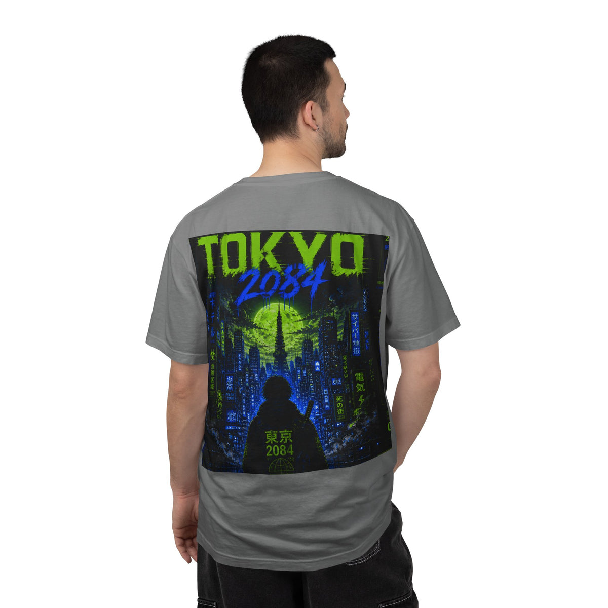 Tokyo 2084 Graphic T-Shirt — Neon Cyberpunk WOVN Design