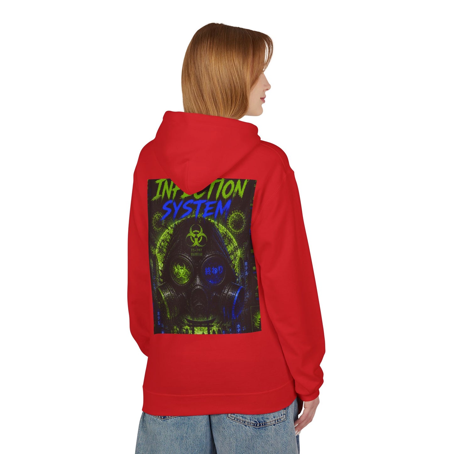 Hoodie - 'WOVN' Infection System Graphic Hoodie (Biohazard Streetwear)