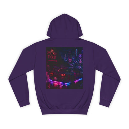 WOVN Neon City Hoodie — Retro Cyberpunk Streetwear Pullover