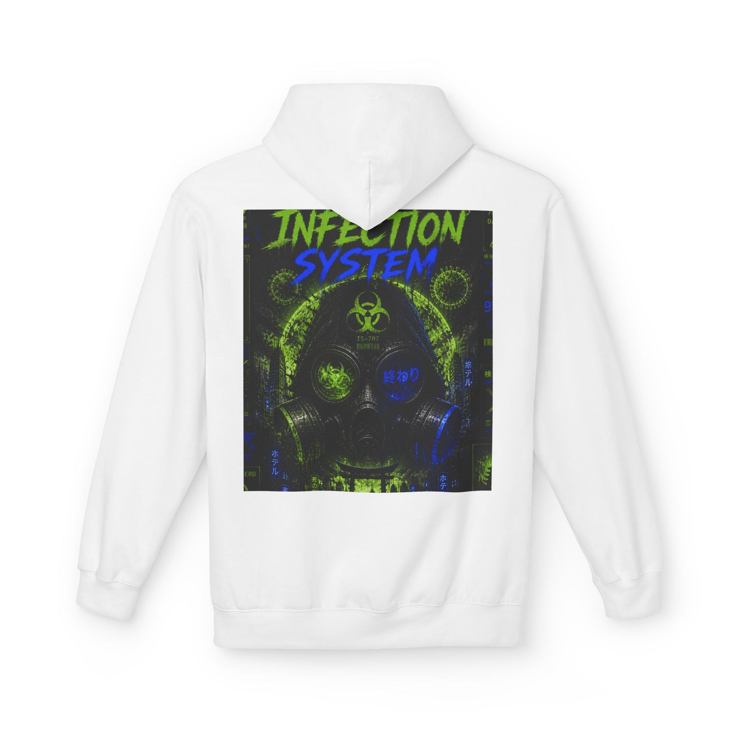Hoodie - 'WOVN' Infection System Graphic Hoodie (Biohazard Streetwear)