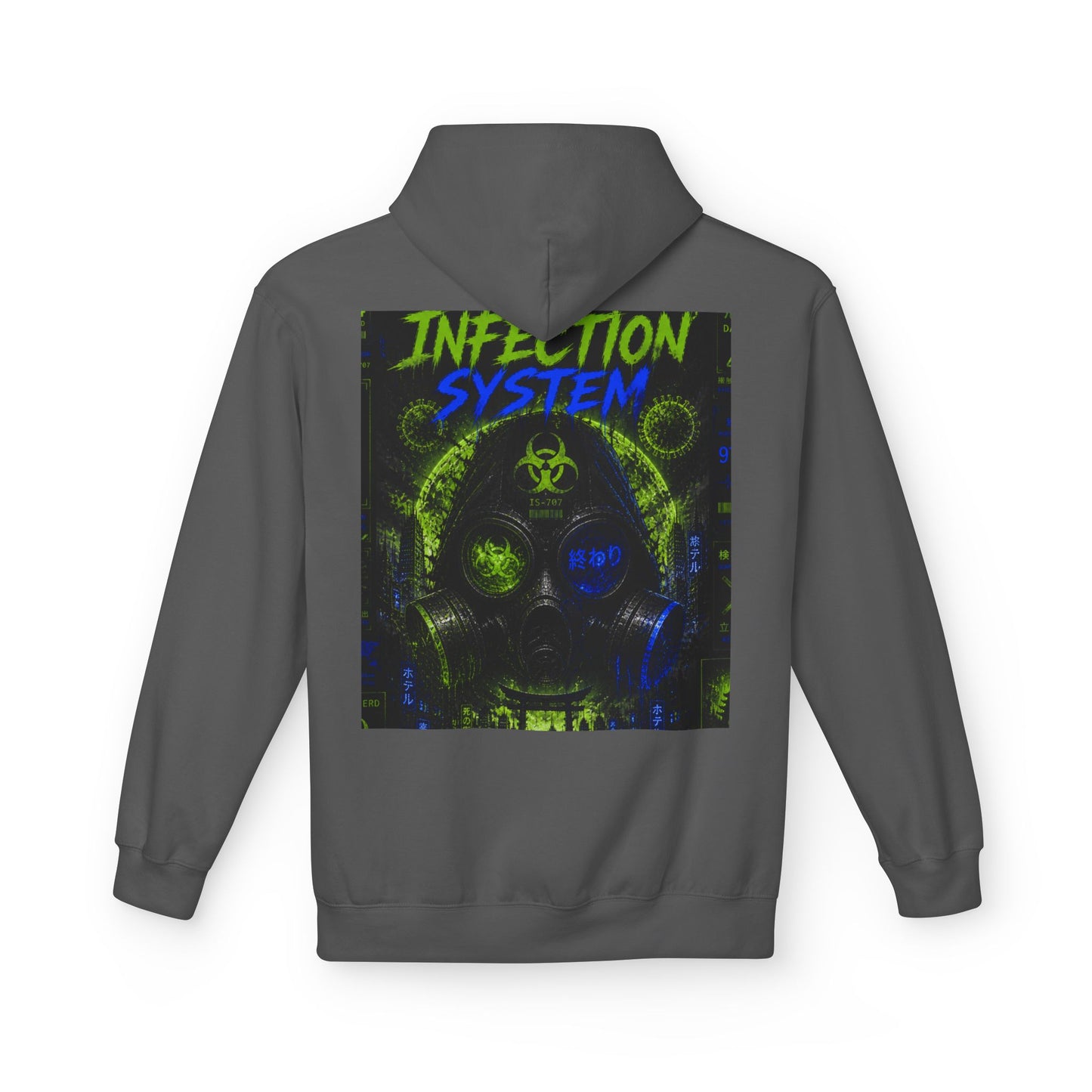 Hoodie - 'WOVN' Infection System Graphic Hoodie (Biohazard Streetwear)