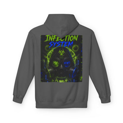 Hoodie - 'WOVN' Infection System Graphic Hoodie (Biohazard Streetwear)