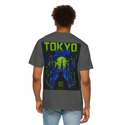 Tokyo 2084 Graphic T-Shirt — Neon Cyberpunk WOVN Design