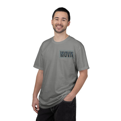 T-Shirt — 'WOVN' Tengu Cyberpunk Graphic Tee (Garment-Dyed)