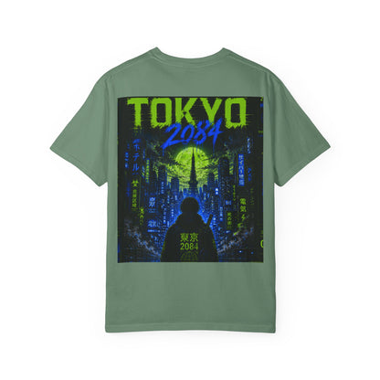 Tokyo 2084 Graphic T-Shirt — Neon Cyberpunk WOVN Design
