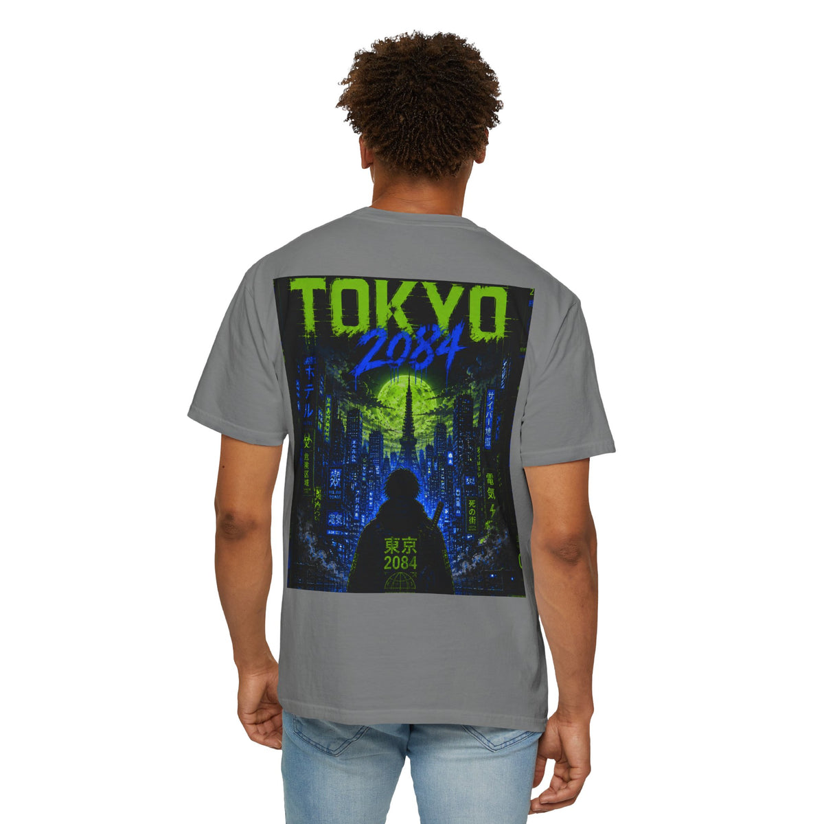 Tokyo 2084 Graphic T-Shirt — Neon Cyberpunk WOVN Design
