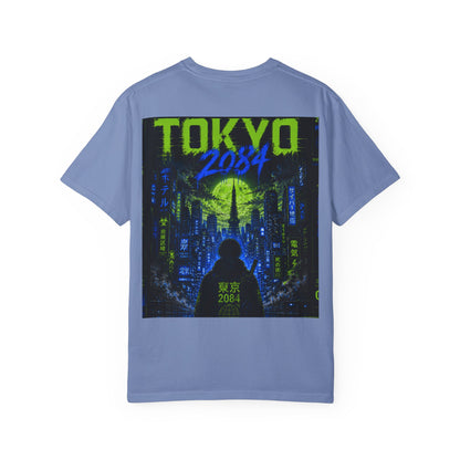 Tokyo 2084 Graphic T-Shirt — Neon Cyberpunk WOVN Design