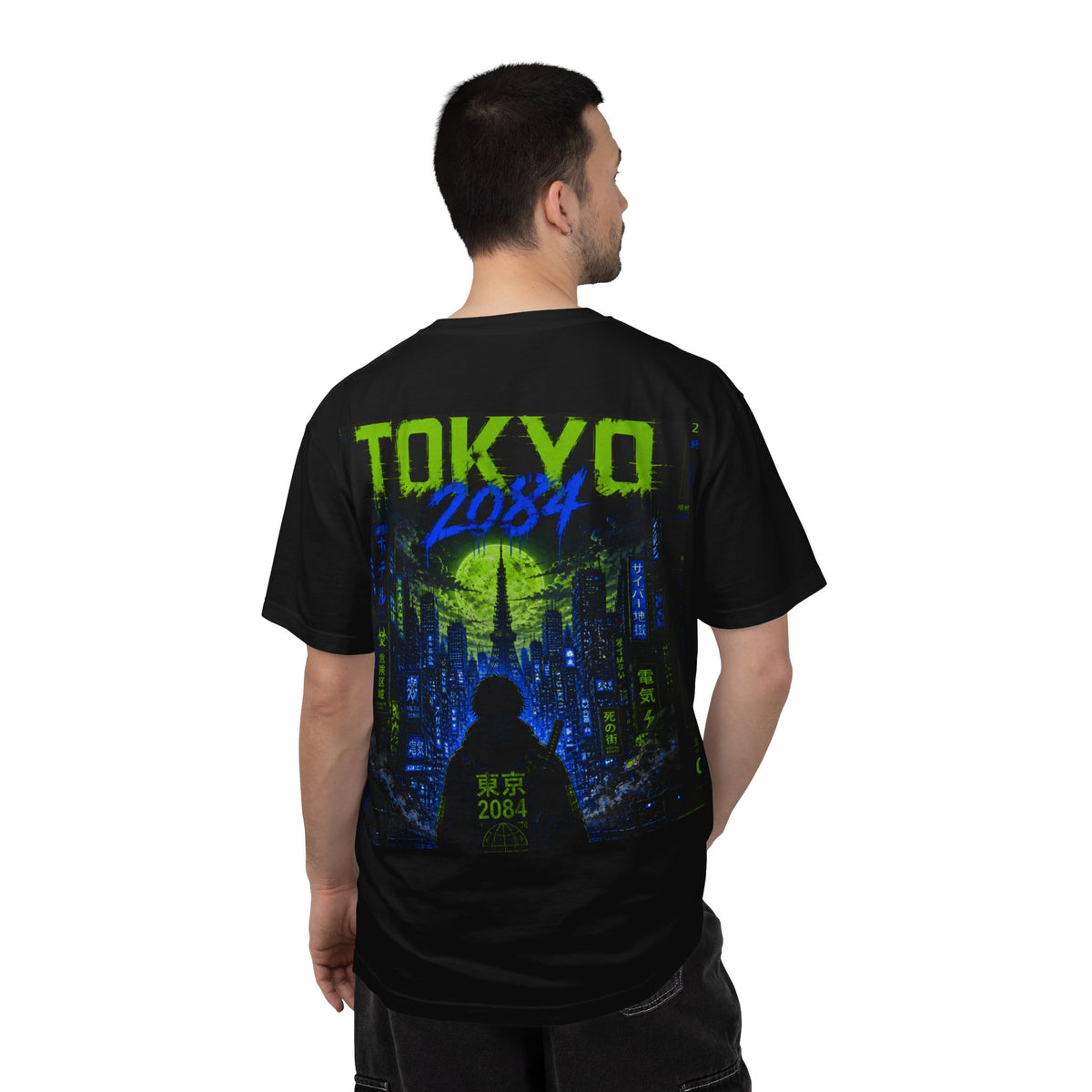 Tokyo 2084 Graphic T-Shirt — Neon Cyberpunk WOVN Design