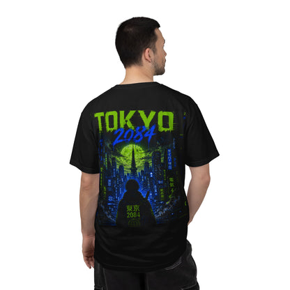 Tokyo 2084 Graphic T-Shirt — Neon Cyberpunk WOVN Design
