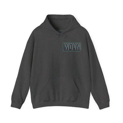 Final Journey Hoodie — Neon Cyberpunk Graphic Hooded Sweatshirt