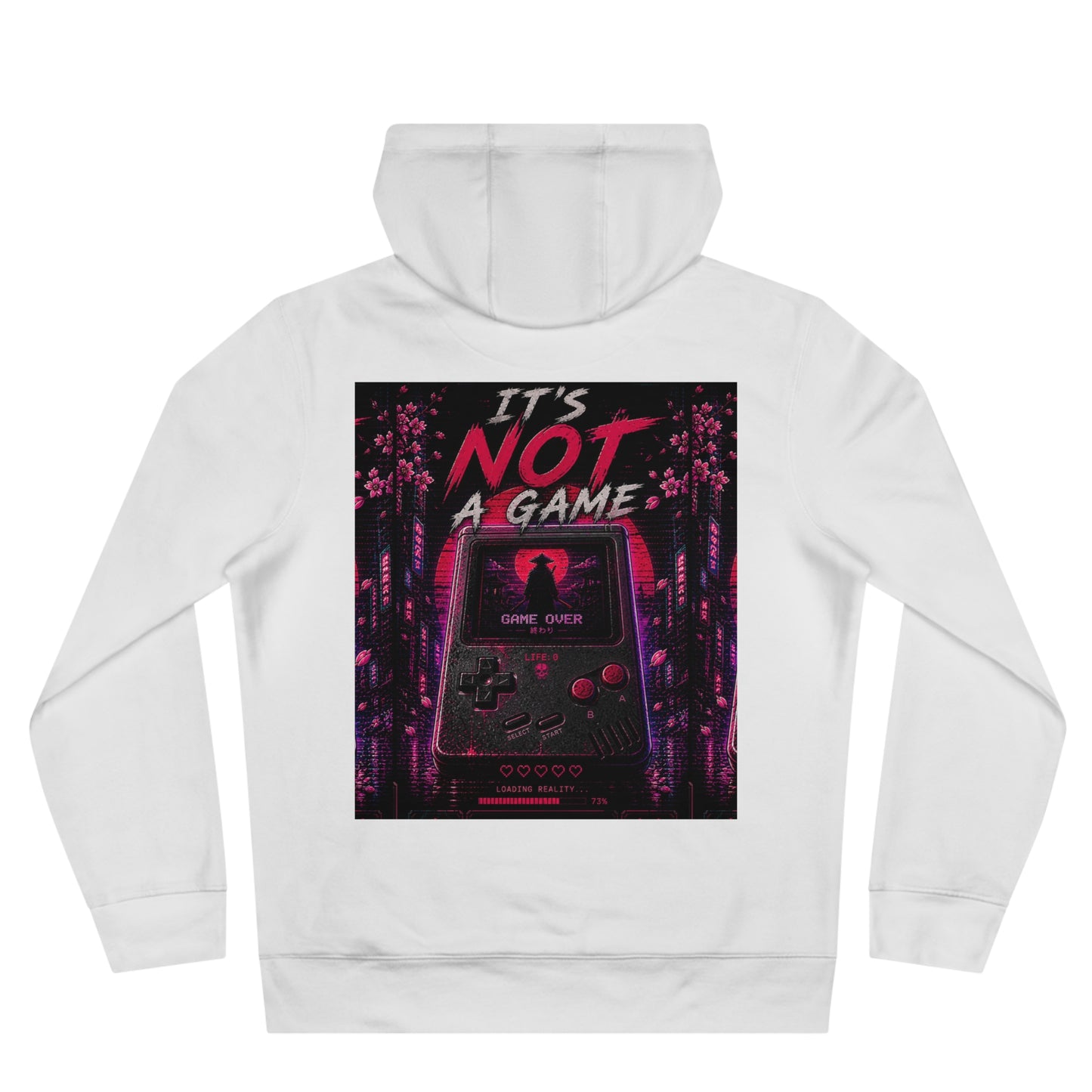 Retro Gaming Hoodie — “It’s Not a Game” Vaporwave Pullover