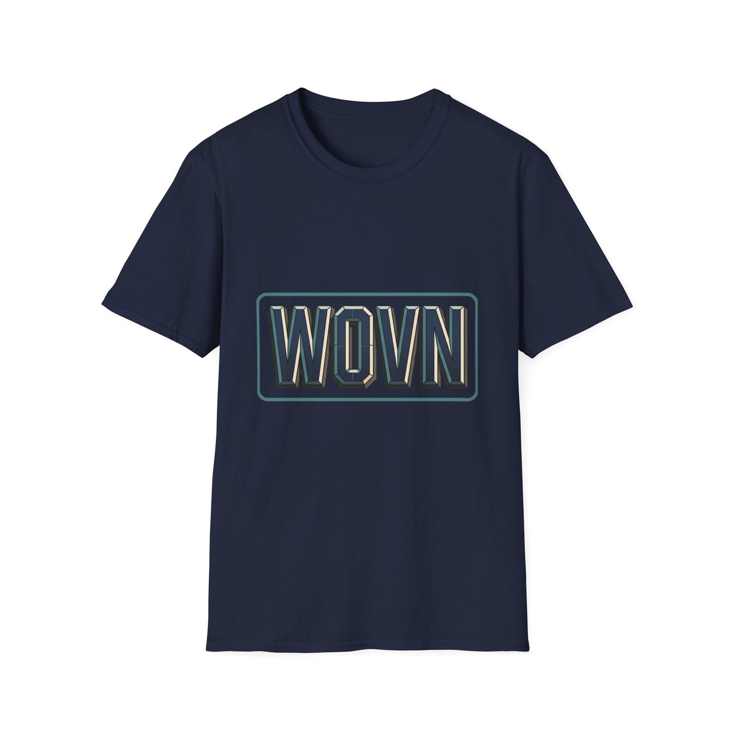 WOVN Retro Block Logo T‑Shirt — Vintage Athletic Graphic Tee