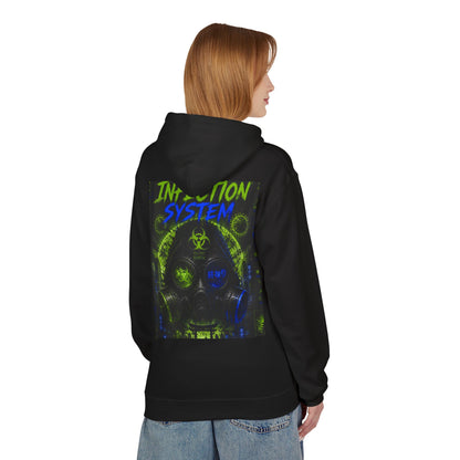 Hoodie - 'WOVN' Infection System Graphic Hoodie (Biohazard Streetwear)
