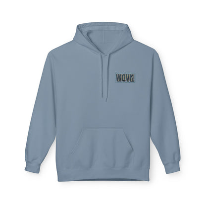 WOVN Cyber-Gothic Face Hoodie — Dark Futuristic Art Pullover