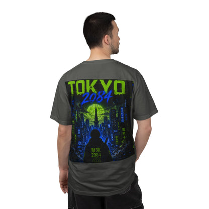 Tokyo 2084 Graphic T-Shirt — Neon Cyberpunk WOVN Design