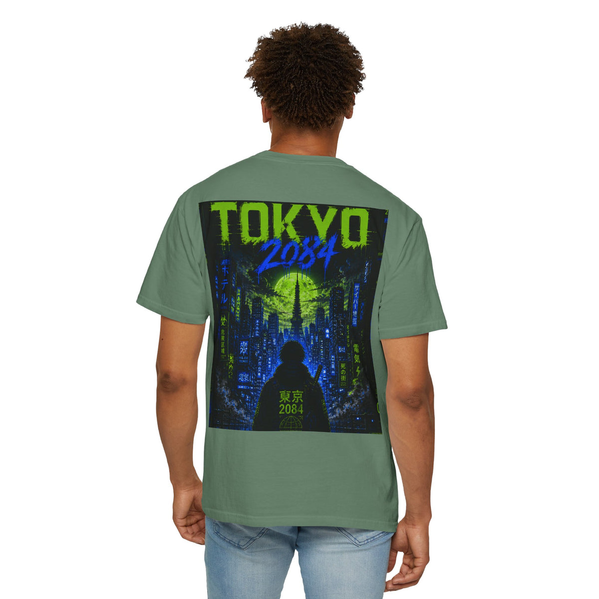 Tokyo 2084 Graphic T-Shirt — Neon Cyberpunk WOVN Design