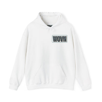 Final Journey Hoodie — Neon Cyberpunk Graphic Hooded Sweatshirt
