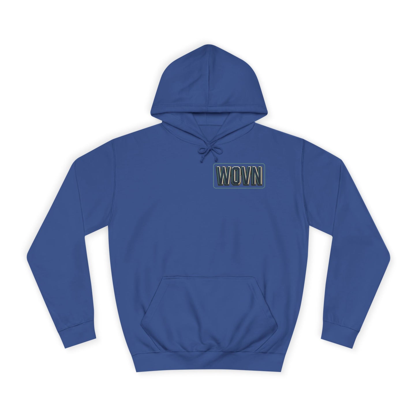 College Hoodie — "Where Is Your Peace?" Neon Skull Graphic