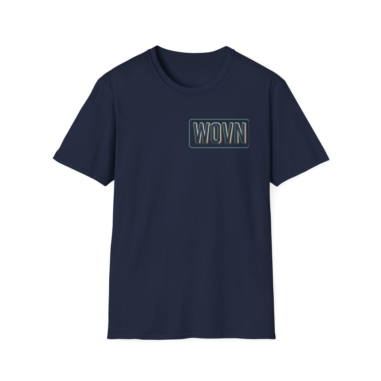 WOVN Retro Patch T-Shirt — Bold Vintage Logo Tee