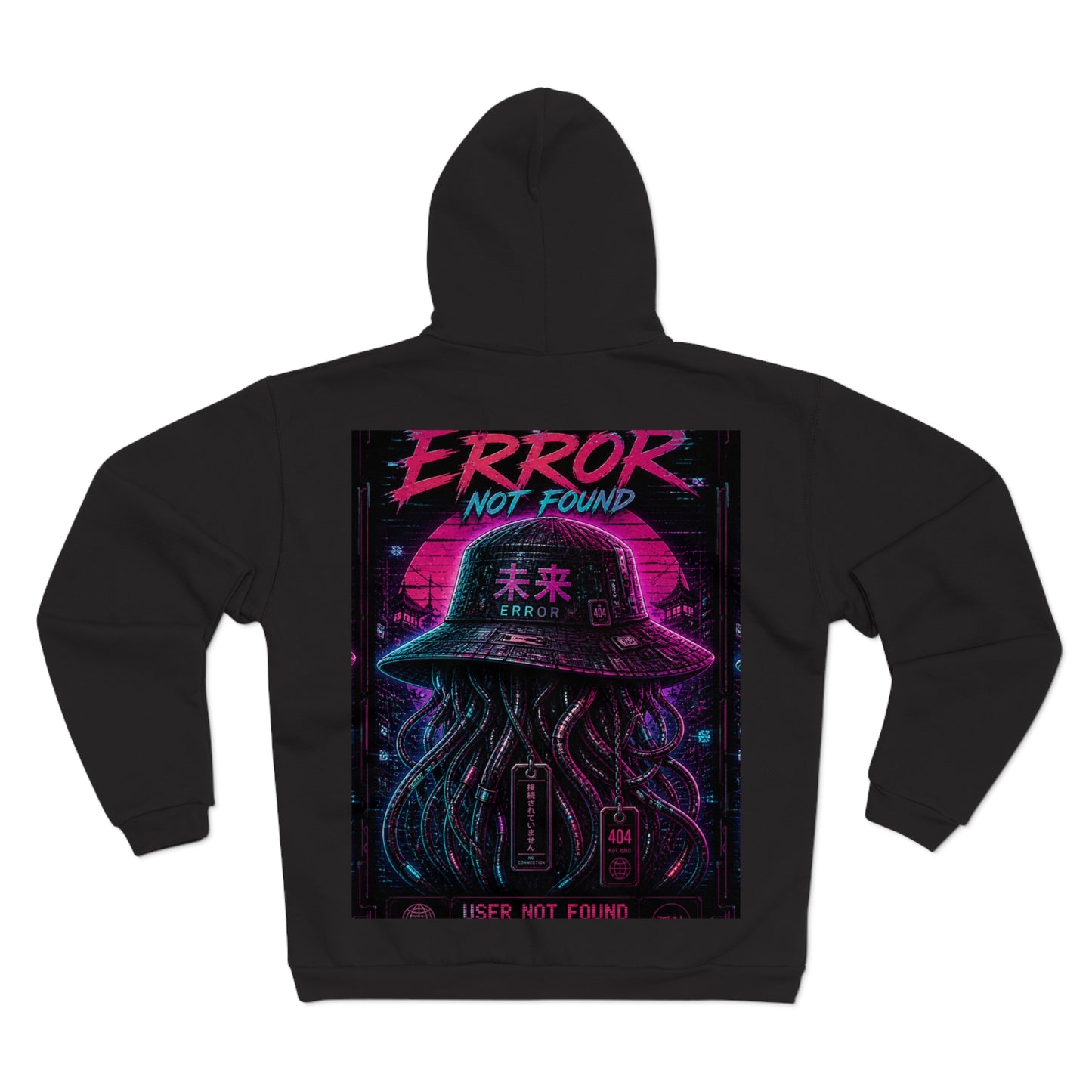 Error Not Found Cyberpunk Zip Hoodie