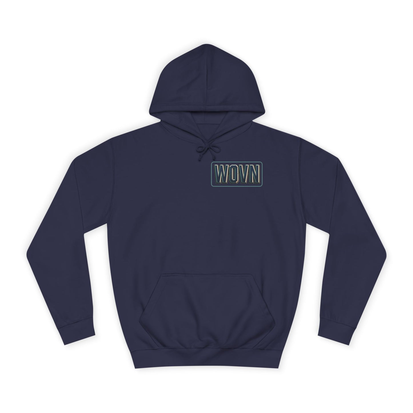 College Hoodie — "Where Is Your Peace?" Neon Skull Graphic