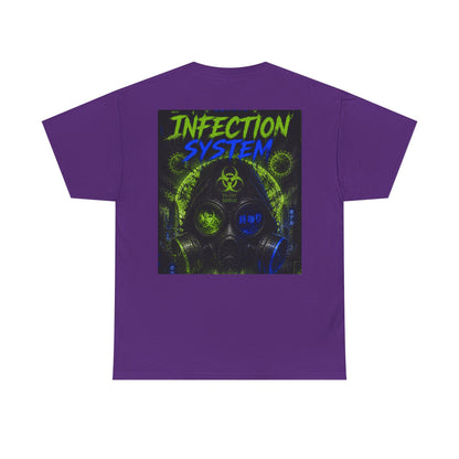 Infection System Graphic Tee — Gas Mask Biohazard Streetwear