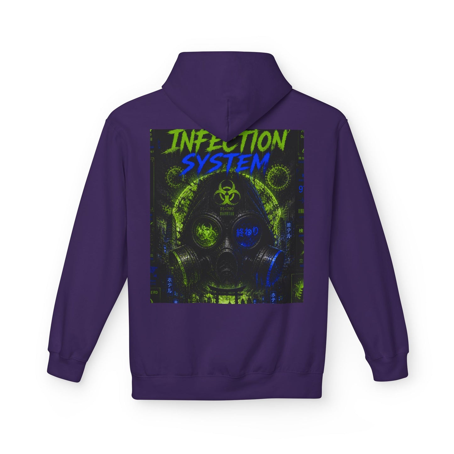 Hoodie - 'WOVN' Infection System Graphic Hoodie (Biohazard Streetwear)