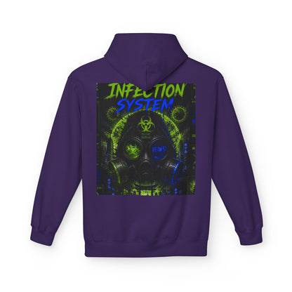 Hoodie - 'WOVN' Infection System Graphic Hoodie (Biohazard Streetwear)