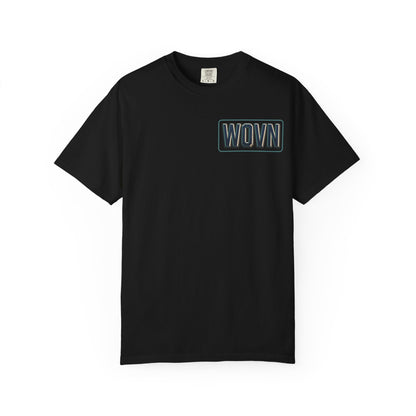 T-Shirt — 'WOVN' Tengu Cyberpunk Graphic Tee (Garment-Dyed)