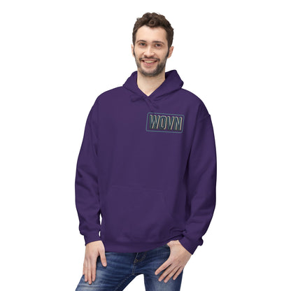 Cyber Demon Hoodie — WOVN Logo Tech Noir Graphic Pullover