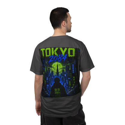 Tokyo 2084 Graphic T-Shirt — Neon Cyberpunk WOVN Design
