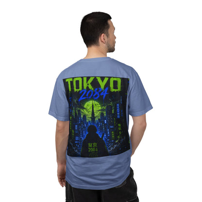 Tokyo 2084 Graphic T-Shirt — Neon Cyberpunk WOVN Design