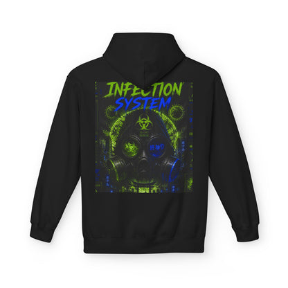 Hoodie - 'WOVN' Infection System Graphic Hoodie (Biohazard Streetwear)