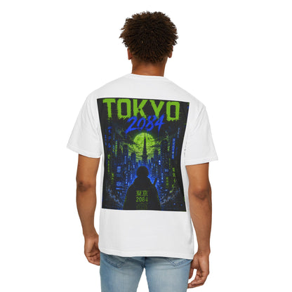 Tokyo 2084 Graphic T-Shirt — Neon Cyberpunk WOVN Design