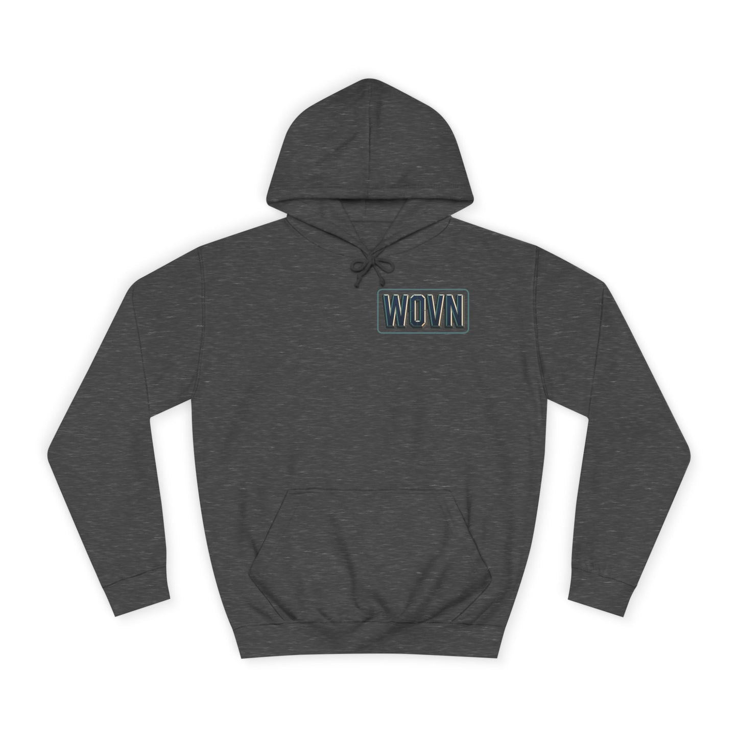 College Hoodie — "Where Is Your Peace?" Neon Skull Graphic