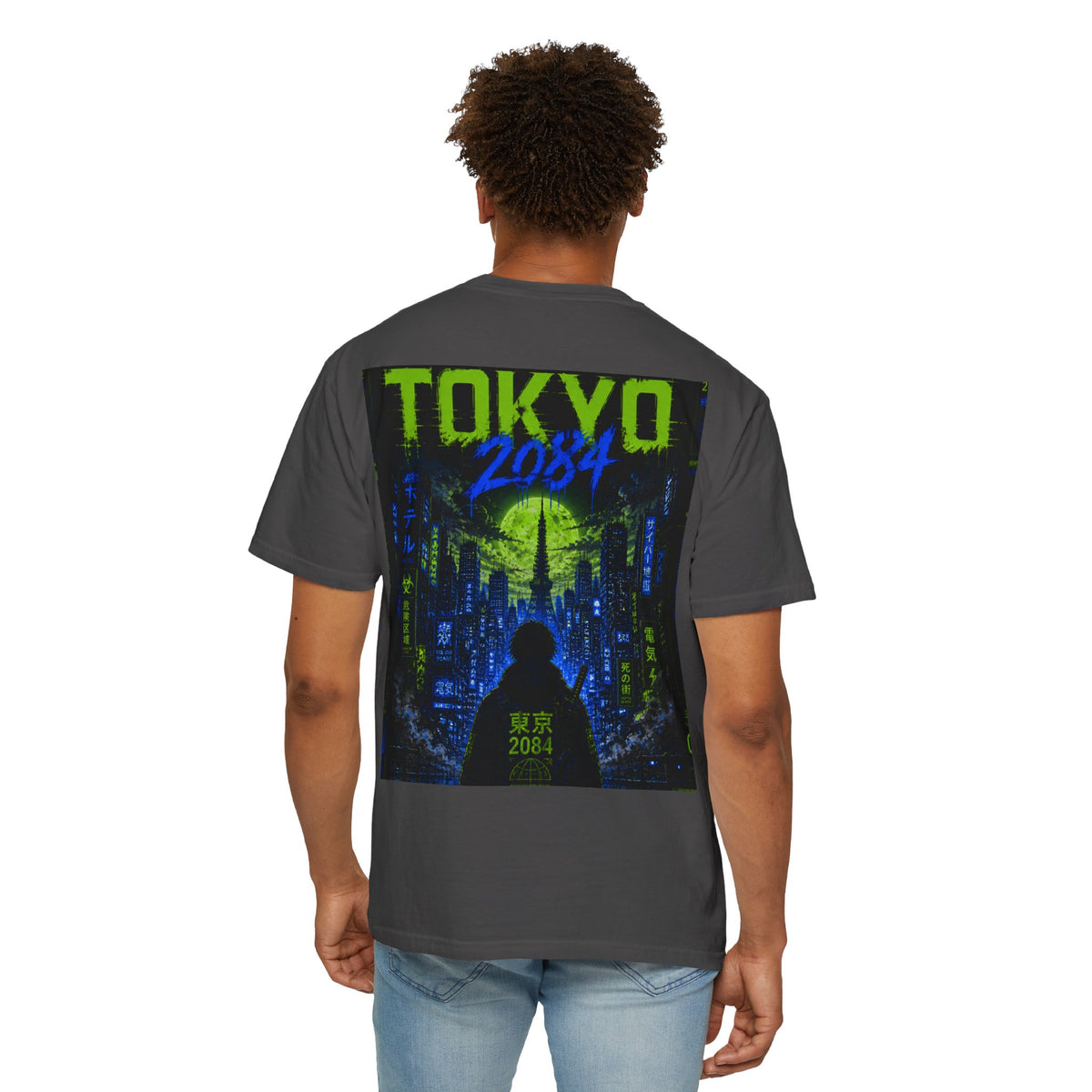 Tokyo 2084 Graphic T-Shirt — Neon Cyberpunk WOVN Design