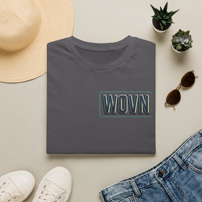 WOVN Retro Patch T-Shirt — Bold Vintage Logo Tee