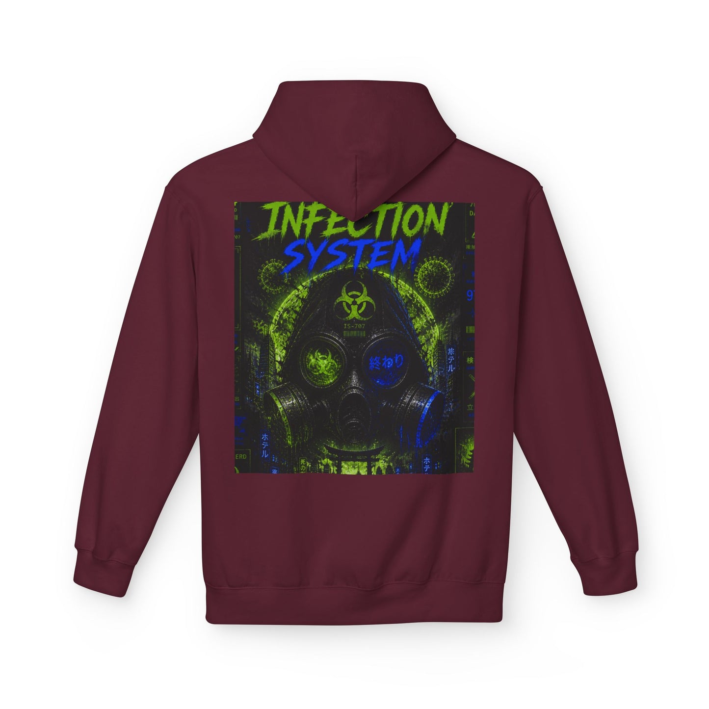 Hoodie - 'WOVN' Infection System Graphic Hoodie (Biohazard Streetwear)